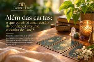 Consulta de Tarô com acolhimento e respeito no Dons e Luz